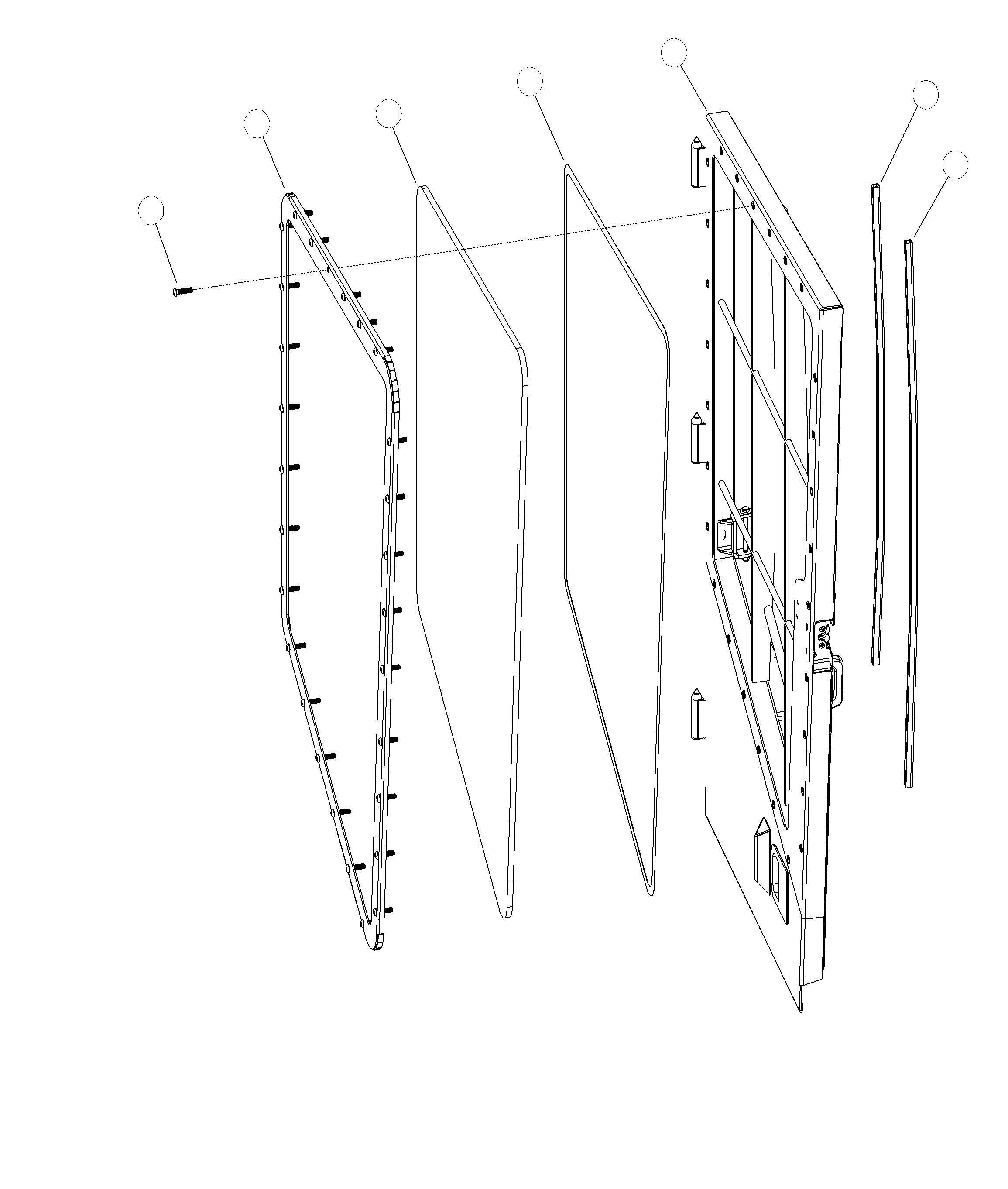 Forestry Komatsu / XT445L-3 A3101 - UP(XT445L-3) / K0210-02B0 R.H. WINDOWS(K-034 : K0210-02B0)