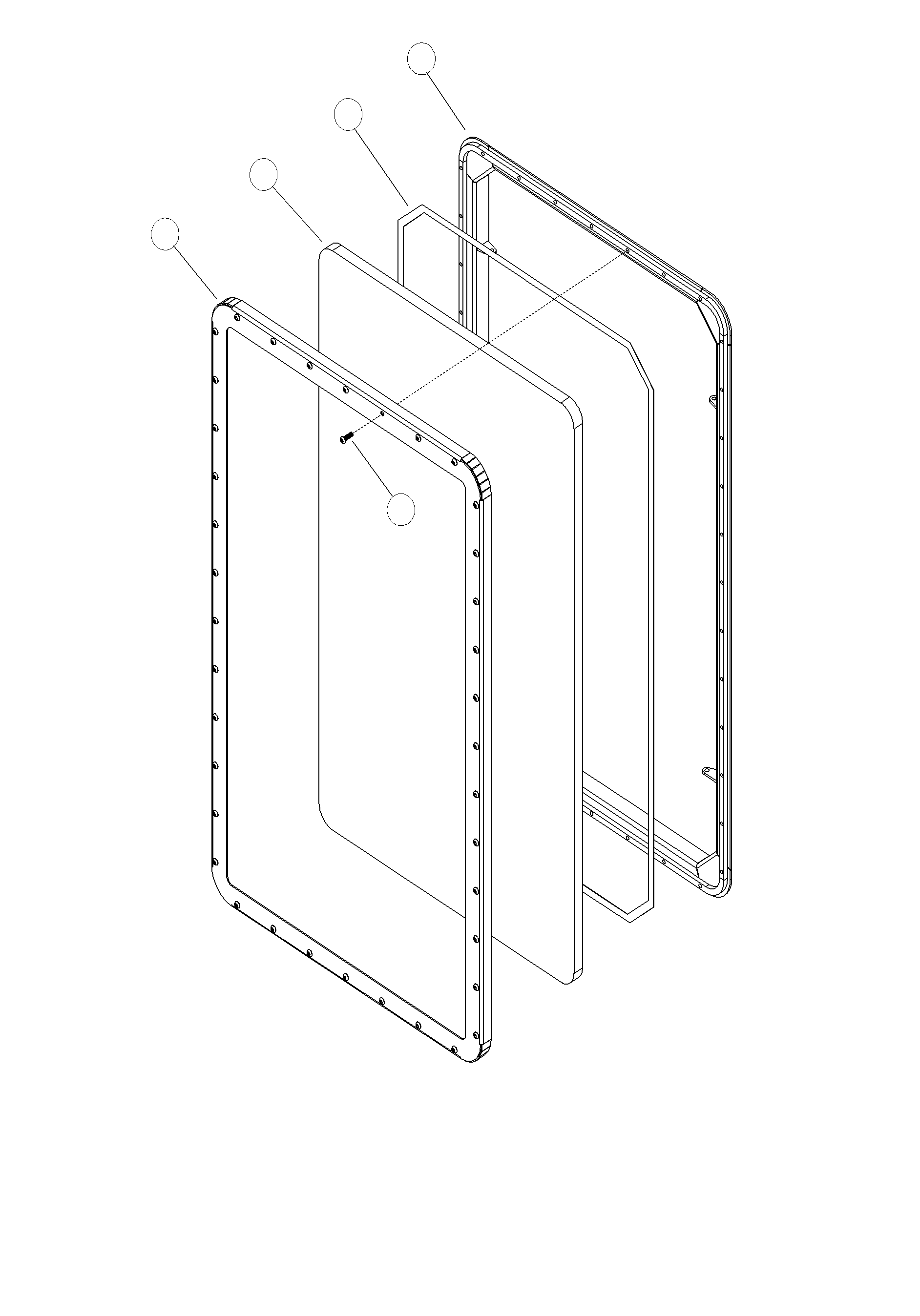 Forestry Komatsu / XT445L-3 A3101 - UP(XT445L-3) / K0210-03B0 FRONT WINDOWS(K-036 : K0210-03B0)