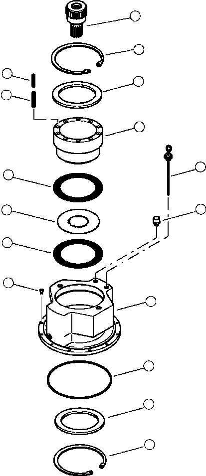 Forestry Komatsu / XT445L-3 A3101 - UP(XT445L-3) / N0360-01A0 SWING MOTOR BRAKE(N-016 : N0360-01A0)