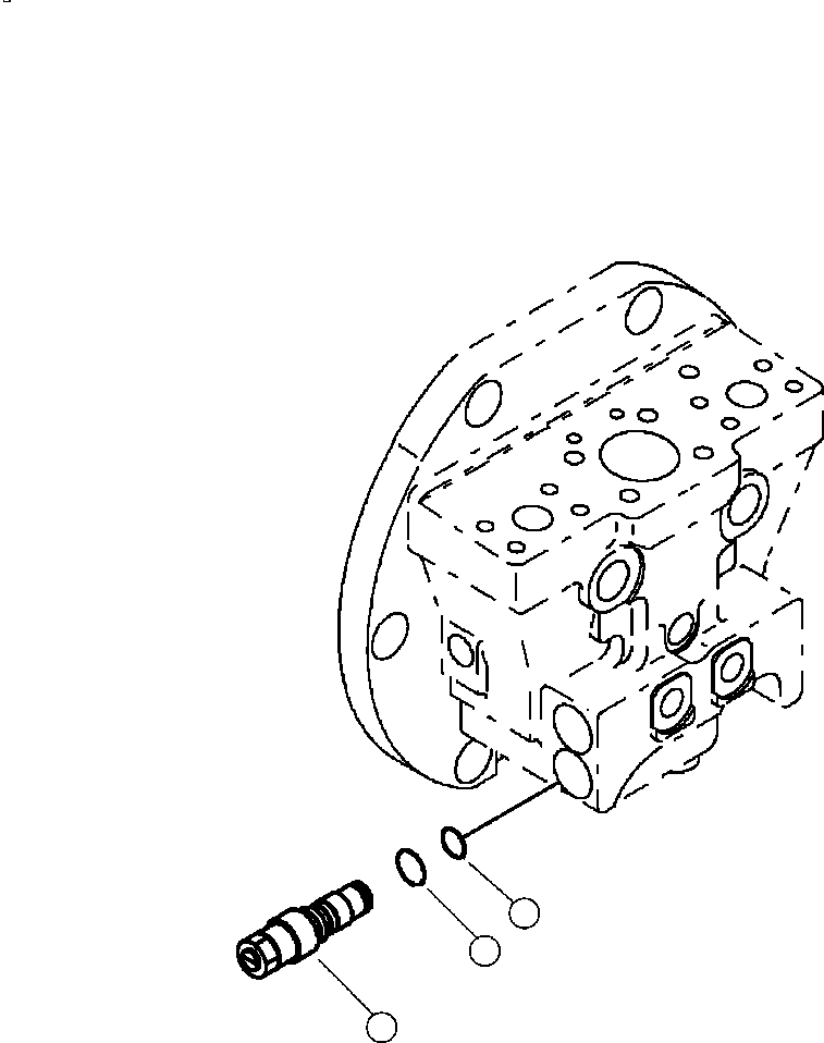 Forestry Komatsu / XT445L-3 A3101 - UP(XT445L-3) / P0705-01A0 TRAVEL MOTOR (2/4) RELIEF VALVE(P-004 : P0705-01A0)