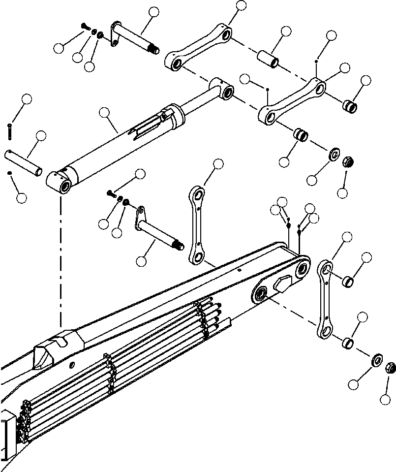 Forestry Komatsu / XT445L-3 A3101 - UP(XT445L-3) / T0105-01A0 TOOL TILT CYLINDER MOUNTING(T-008 : T0105-01A0)