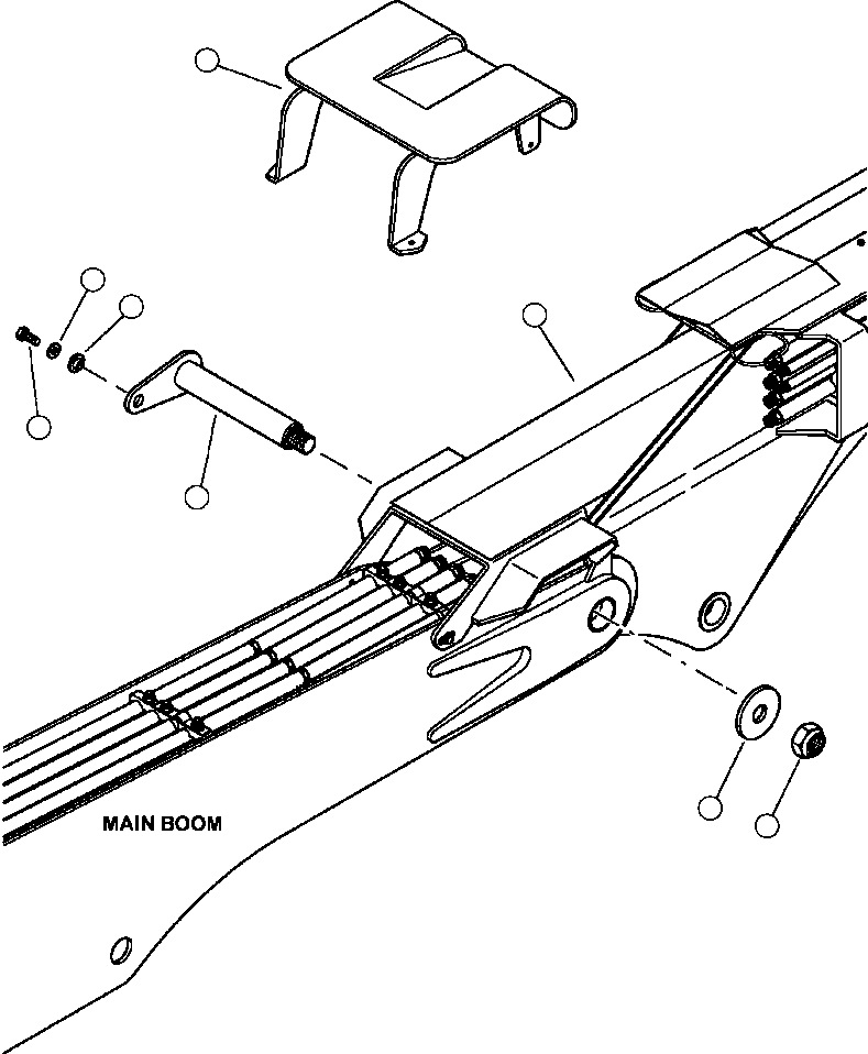 Forestry Komatsu / XT445L-3 A3101 - UP(XT445L-3) / T3005-01A0 TELESCOPIC ARM MOUNTING(T-038 : T3005-01A0)