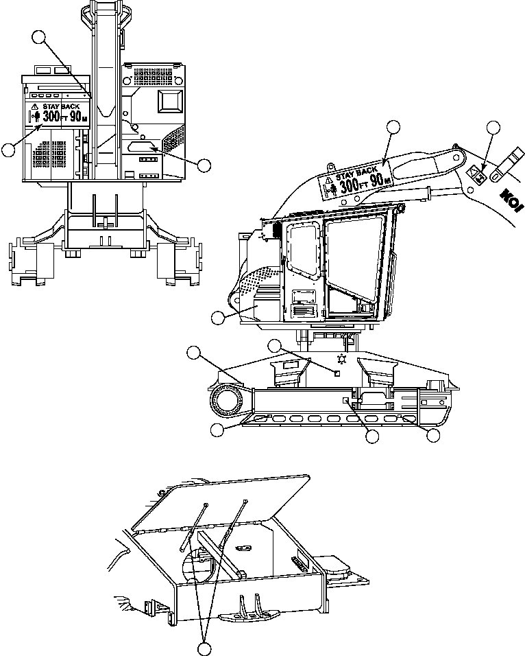 Forestry Komatsu / XT445L-3 A3101 - UP(XT445L-3) / U1100-01A0 EXTERIOR PLATES AND DECALS (3 OF 3) PORTUGUESE(U-020 : U1100-01A0)