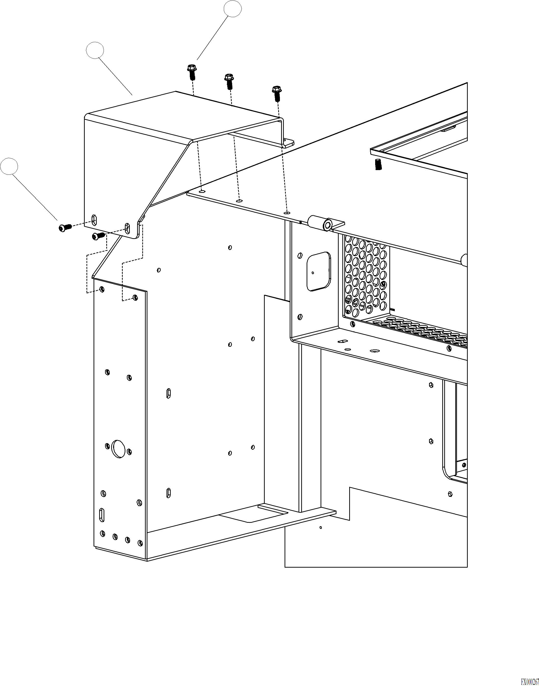 Forestry Komatsu / XT445L-3 A3101 - UP(XT445L-3) / V0050-02A0 FIRE SUPPRESSION SYSTEM COVER AUSTRALIAN SPECS(V-004 : V0050-02A0)