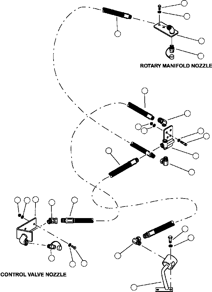 Forestry Komatsu / XT445L-3 A3101 - UP(XT445L-3) / V0100-08A0 FIRE SUPPRESSION SYSTEM FEED LINE 1(V-014 : V0100-08A0)