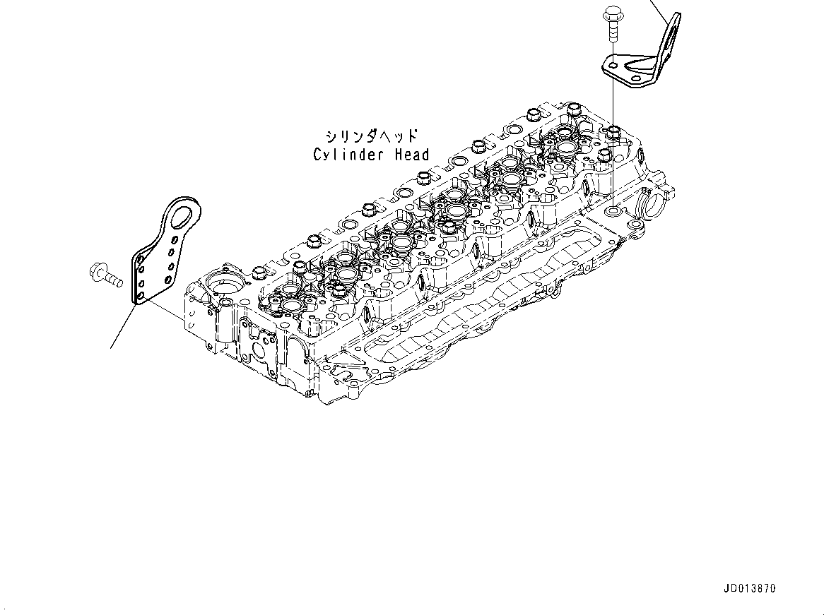 Komatsu parts book diagram for PC200-8M0 S/N Y201001-UP: LIFTING BRACKET