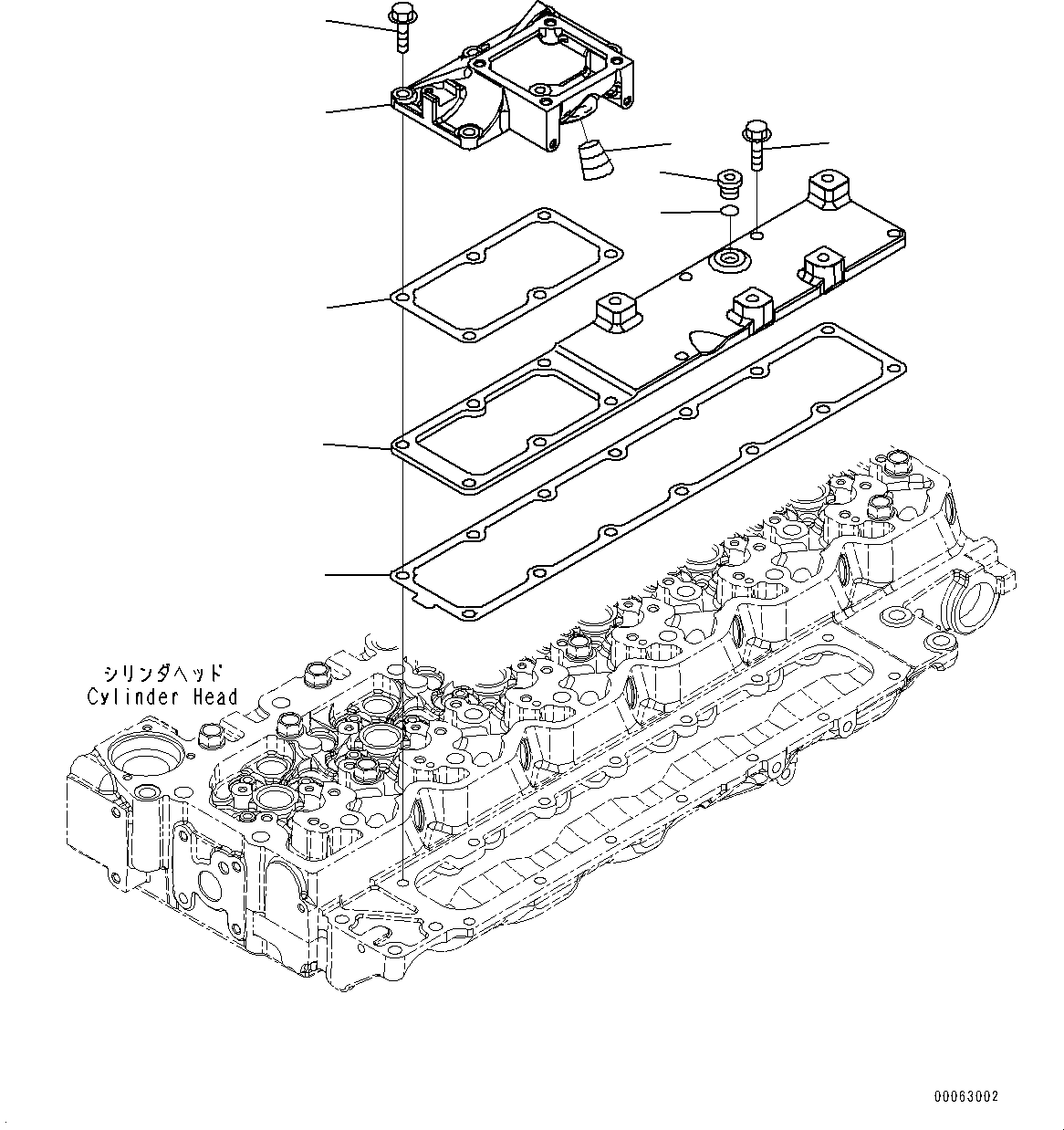 Komatsu parts book diagram for PC200-8M0 S/N Y201001-UP: AIR INTAKE PORT COVER (SN 26603722)