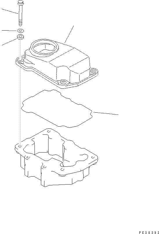 Excavators Komatsu / PC400-7(-50) S/N Y400001-UP(ZEPB000901) / HEAD COVER(#322227-)(|AAA0005 : |AAA0005)