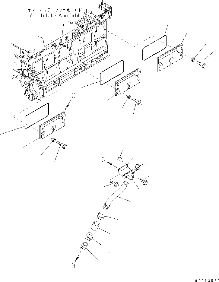 Excavators Komatsu / PC400-7(-50) S/N Y400001-UP(ZEPB000901) / CAMFOLLOWER COVER (WITH OIL FILLER)(#322166-)(|AAA0101 : |AAA0101)