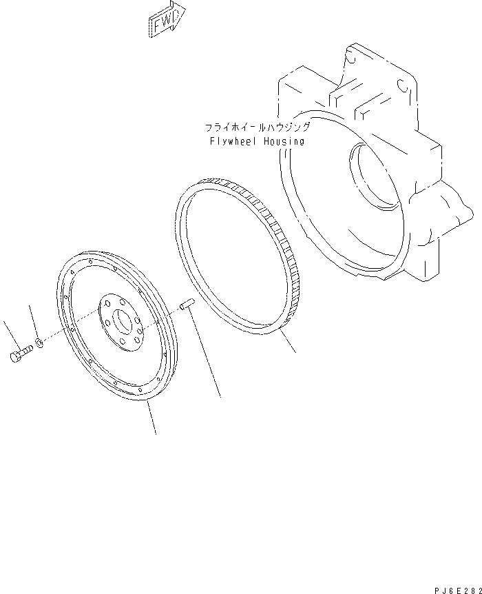 Excavators Komatsu / PC400-7(-50) S/N Y400001-UP(ZEPB000901) / FLYWHEEL(#310352-)(|AAA0131 : |AAA0131)