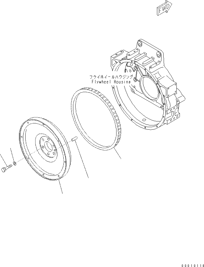 Excavators Komatsu / PC400-7(-50) S/N Y400001-UP(ZEPB000901) / FLYWHEEL(#311768-)(|AAA0133 : |AAA0133)
