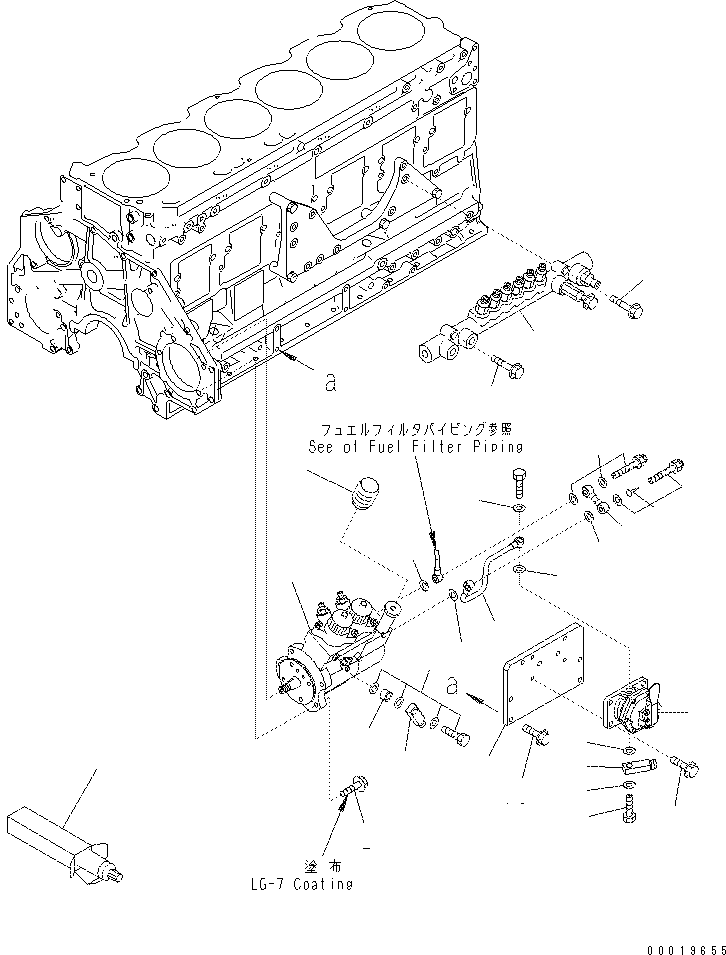Excavators Komatsu / PC400-7(-50) S/N Y400001-UP(ZEPB000901) / FUEL SUPPLY PUMP AND COMMON RAIL(#313158-)(|AAA0173 : |AAA0173)