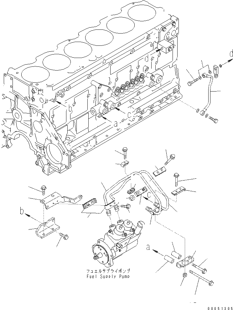 Excavators Komatsu / PC400-7(-50) S/N Y400001-UP(ZEPB000901) / FUEL SUPPLY AND RETURN PIPING (-50 deg celcius SPEC.)(#315397-)(|AAA0201 : |AAA0201)