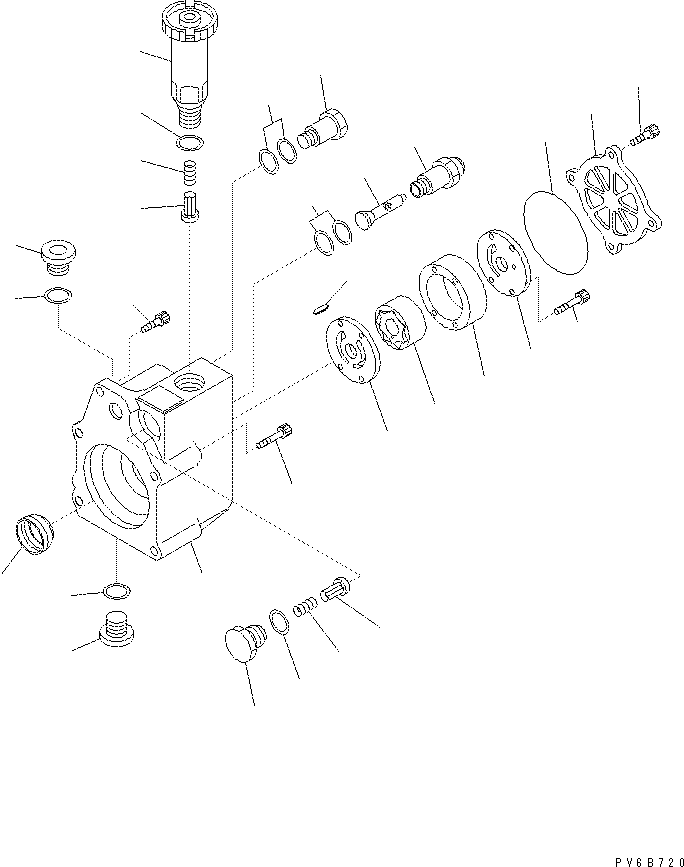 Excavators Komatsu / PC400-7(-50) S/N Y400001-UP(ZEPB000901) / FUEL SUPPLY PUMP (2/2) (FEED PUMP) (INNER PARTS)(#310001-)(|AAA0219 : |AAA0219)