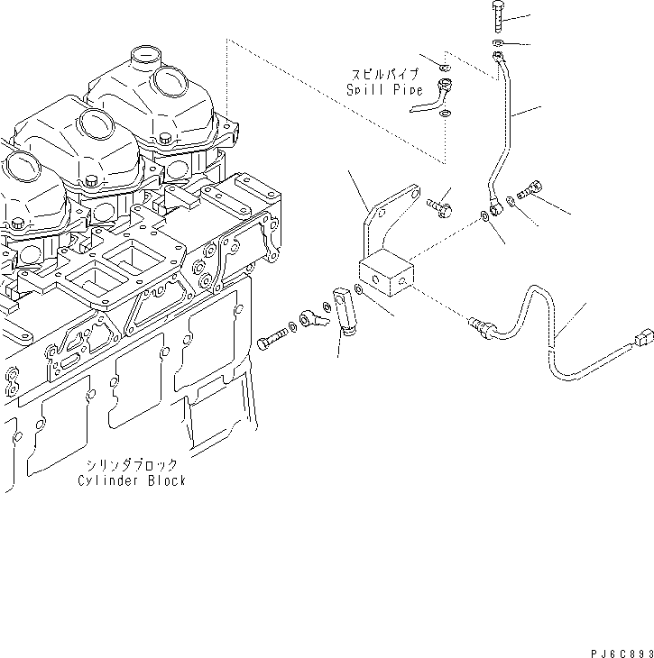 Excavators Komatsu / PC400-7(-50) S/N Y400001-UP(ZEPB000901) / FUEL RETURN PIPING(#310352-)(|AAA0297 : |AAA0297)