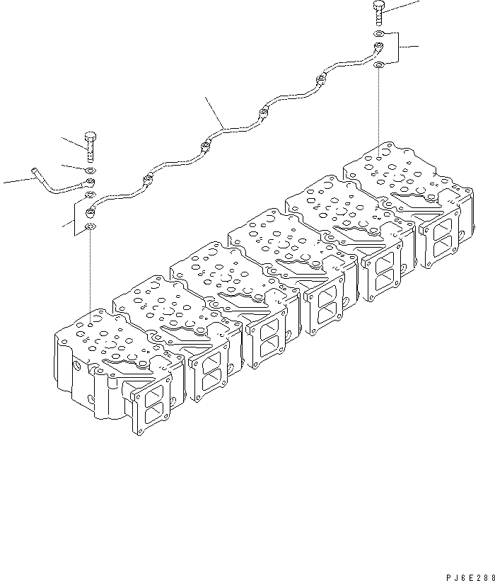 Excavators Komatsu / PC400-7(-50) S/N Y400001-UP(ZEPB000901) / AIR VENT PIPING(#310352-)(|AAA0315 : |AAA0315)