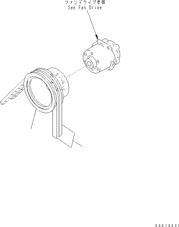 Excavators Komatsu / PC400-7(-50) S/N Y400001-UP(ZEPB000901) / FAN PULLEY (-50 deg celcius SPEC.)(#315397-)(|AAA0333 : |AAA0333)