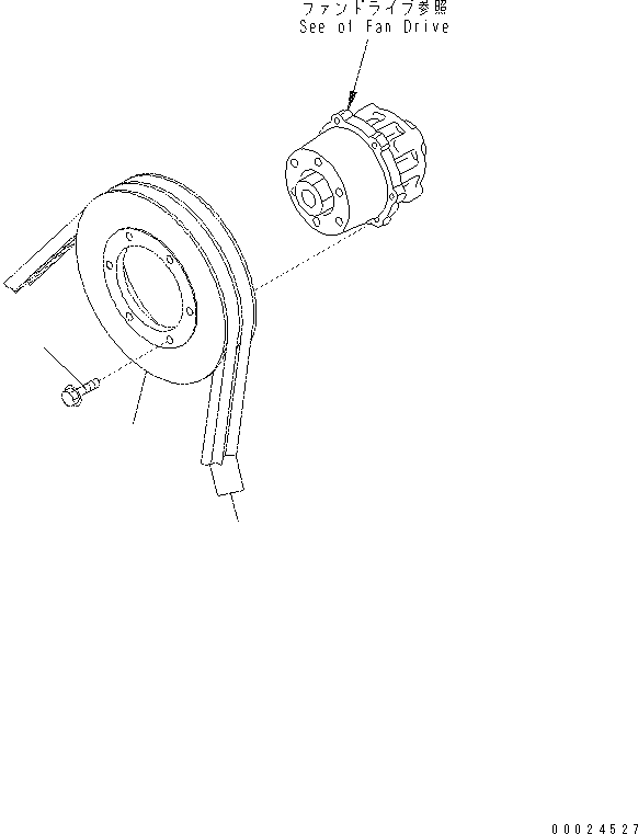 Excavators Komatsu / PC400-7(-50) S/N Y400001-UP(ZEPB000901) / FAN PULLEY (HARDENING PULLEY) (EXCEPT JAPAN)(#313758-)(|AAA0330 : |AAA0330)