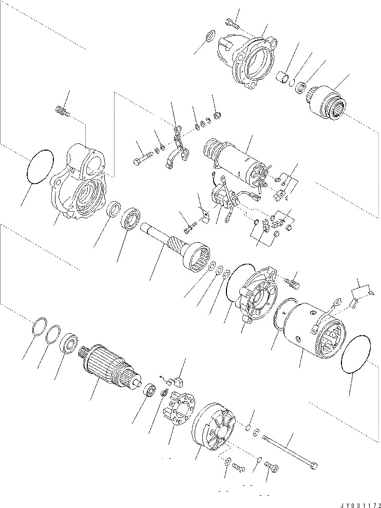 Excavators Komatsu / PC400-7(-50) S/N Y400001-UP(ZEPB000901) / STARTING MOTOR (11KW) (INNER PARTS)(#327559-)(|AAA0417 : |AAA0417)