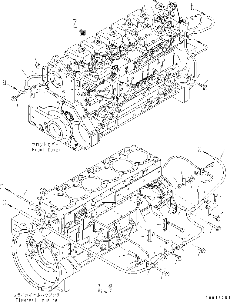Excavators Komatsu / PC400-7(-50) S/N Y400001-UP(ZEPB000901) / WIRING (3/3) SENSOR AND SWITCH(#313158-)(|AAA0435 : |AAA0435)