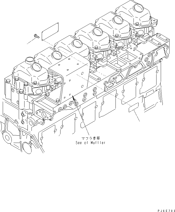 Excavators Komatsu / PC400-7(-50) S/N Y400001-UP(ZEPB000901) / NAME PLATE AND CAUTION (JAPANESE-ENGLISH) (REGULATION OF EPA)(#310521-)(|AAA0478 : |AAA0478)