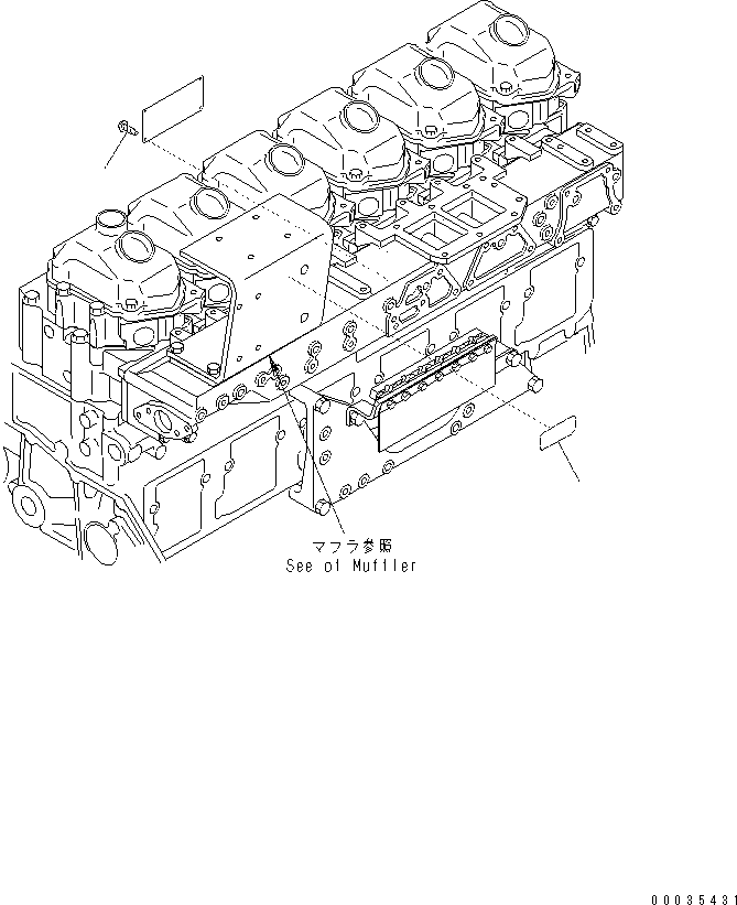 Excavators Komatsu / PC400-7(-50) S/N Y400001-UP(ZEPB000901) / NAME PLATE AND CAUTION (JAPANESE-ENGLISH) (REGULATION OF EPA 2ND AND EU 2ND)(#310521-)(|AAA0480 : |AAA0480)