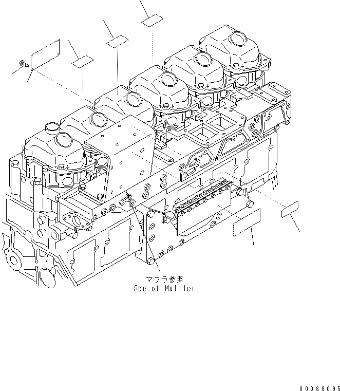 Excavators Komatsu / PC400-7(-50) S/N Y400001-UP(ZEPB000901) / NAME PLATE AND CAUTION (JAPANESE-ENGLISH)(#313863-)(|AAA0483 : |AAA0483)