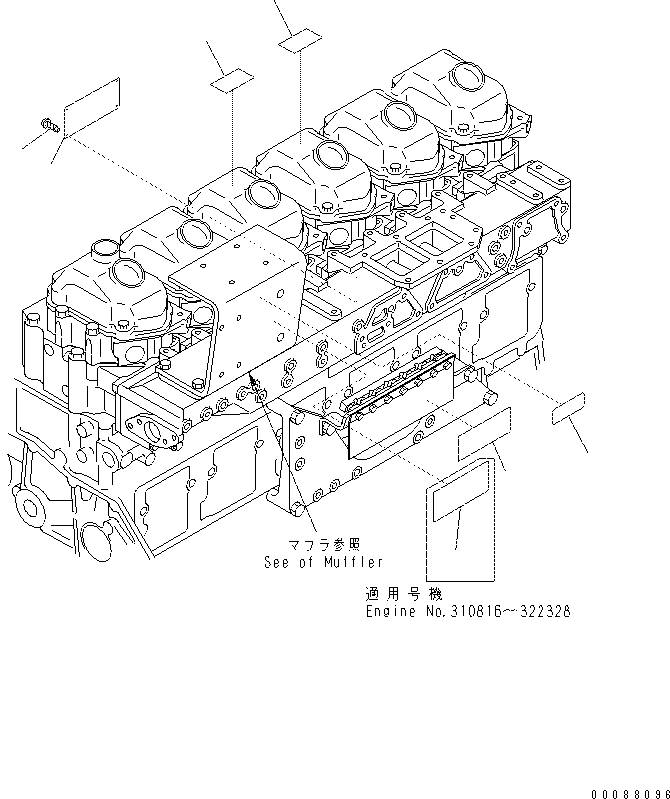 Excavators Komatsu / PC400-7(-50) S/N Y400001-UP(ZEPB000901) / NAME PLATE AND CAUTION(#310816-)(|AAA0495 : |AAA0495)