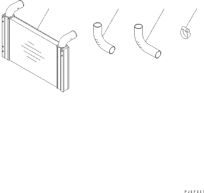 Excavators Komatsu / PC400-7(-50) S/N Y400001-UP(ZEPB000901) / AFTERCOOLER(#310001-)(|AAA0500 : |AAA0500)