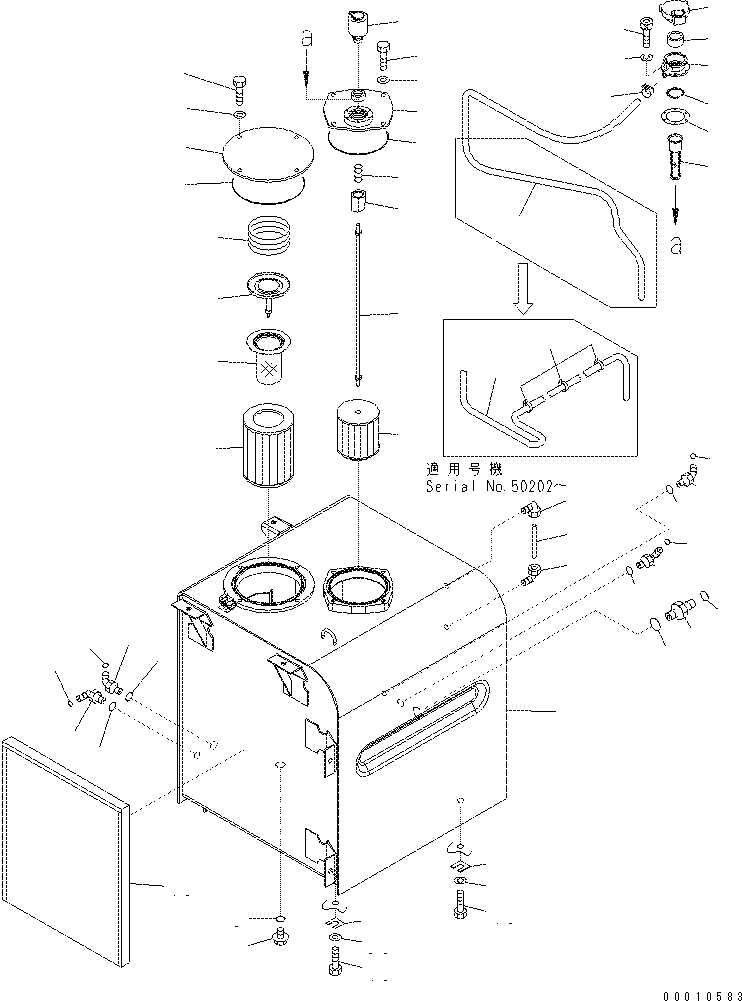 Excavators Komatsu / PC400-7(-50) S/N Y400001-UP(ZEPB000901) / HYDRAULIC TANK(|ZH00001 : |ZH00001)