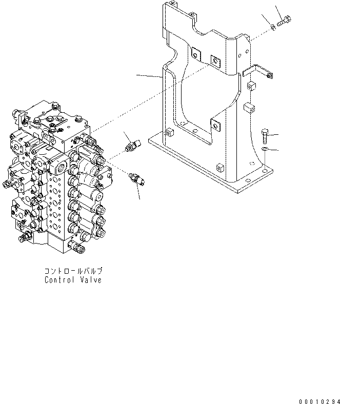 Excavators Komatsu / PC400-7(-50) S/N Y400001-UP(ZEPB000901) / CONTROL VALVE (VALVE BRACKET) (-50 deg celcius SPEC.)(|ZH00024 : |ZH00024)