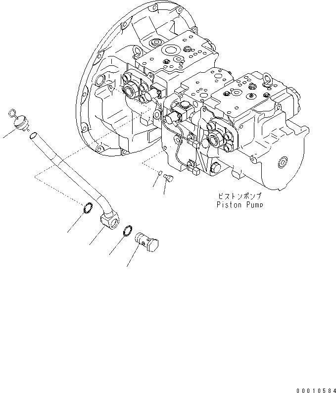 Excavators Komatsu / PC400-7(-50) S/N Y400001-UP(ZEPB000901) / PISTON PUMP (CONNECTING PARTS)(|ZH00026 : |ZH00026)