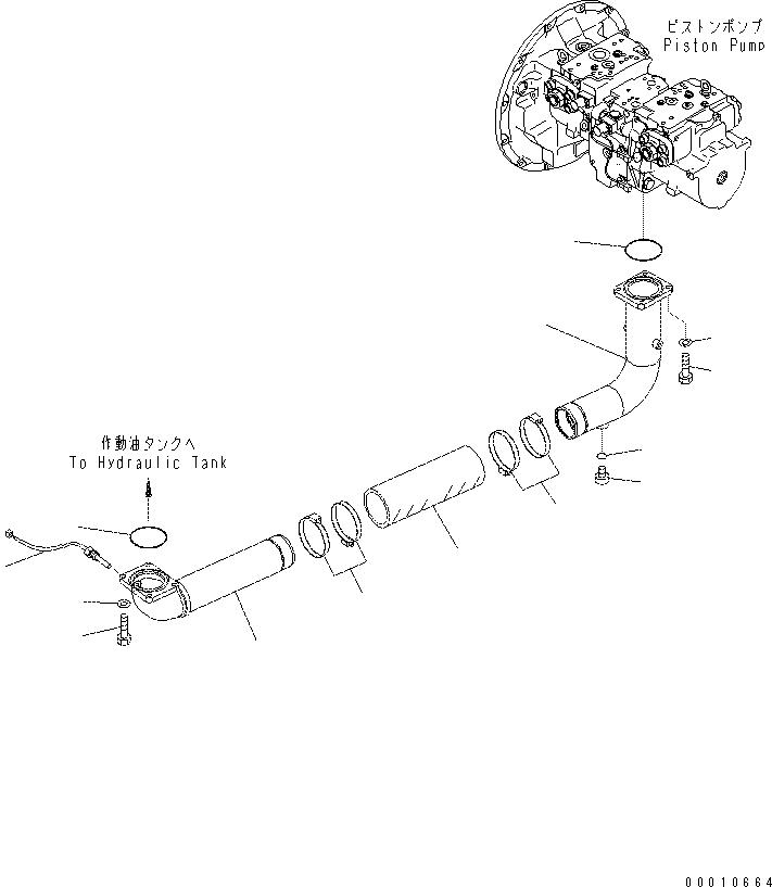 Excavators Komatsu / PC400-7(-50) S/N Y400001-UP(ZEPB000901) / SUCTION PIPING(|ZH00028 : |ZH00028)