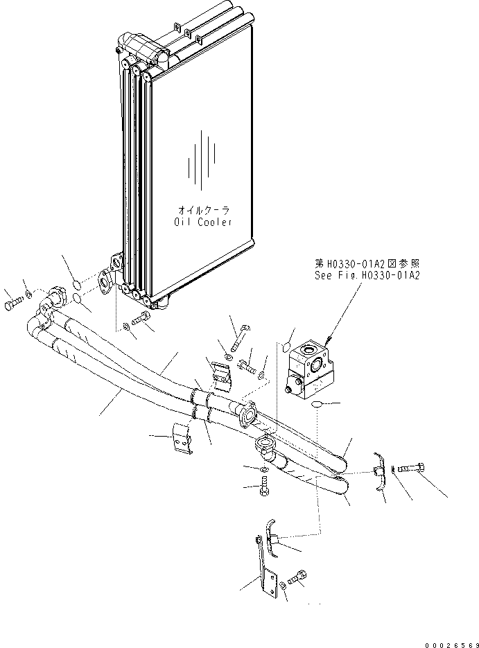 Excavators Komatsu / PC400-7(-50) S/N Y400001-UP(ZEPB000901) / OIL COOLER PIPING (-50 deg celcius SPEC.)(|ZH00035 : |ZH00035)