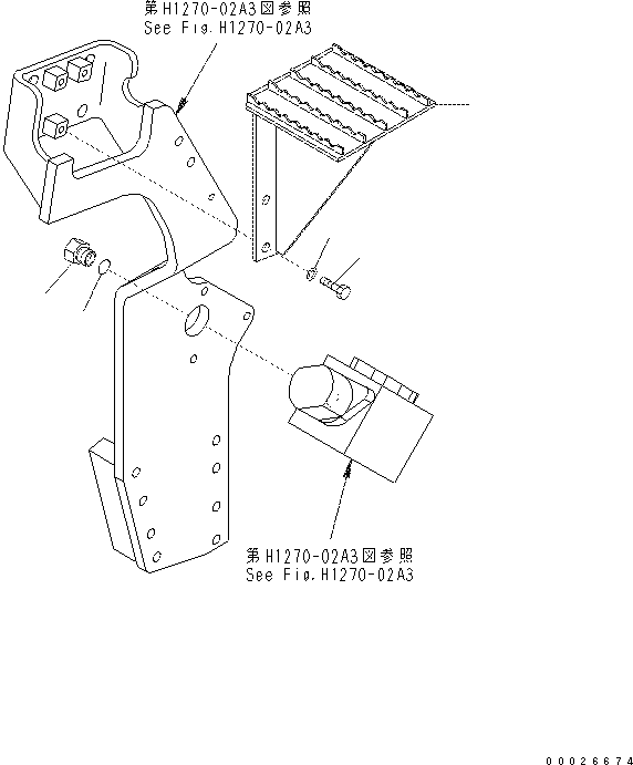 Excavators Komatsu / PC400-7(-50) S/N Y400001-UP(ZEPB000901) / ACTUATOR PIPING (PLUG AND STEP) (1 ACTUATOR) (-50 deg celcius SPEC.)(|ZH00069 : |ZH00069)