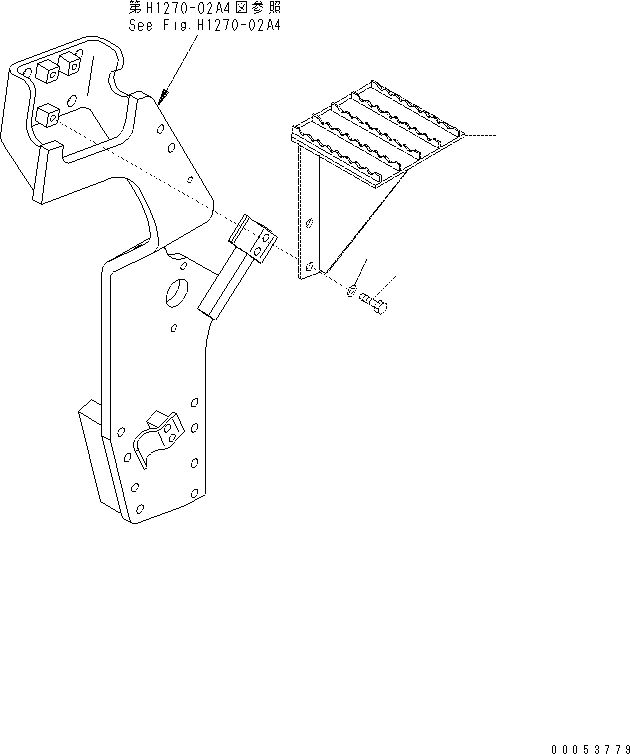 Excavators Komatsu / PC400-7(-50) S/N Y400001-UP(ZEPB000901) / ACTUATOR PIPING (STEP) (1 ACTUATOR) (FOR OFFSET BOOM)(|ZH00070 : |ZH00070)