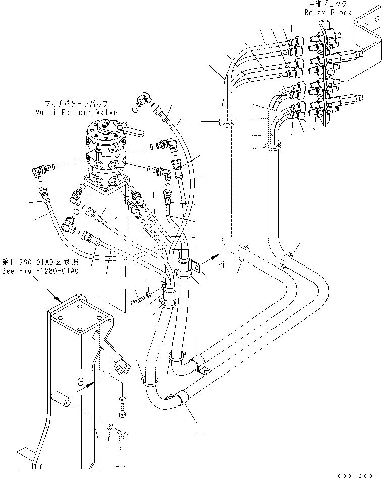 Excavators Komatsu / PC400-7(-50) S/N Y400001-UP(ZEPB000901) / MULTI CONTROL PATTERN (4 WAY) (HOSE)(|ZH00079 : |ZH00079)