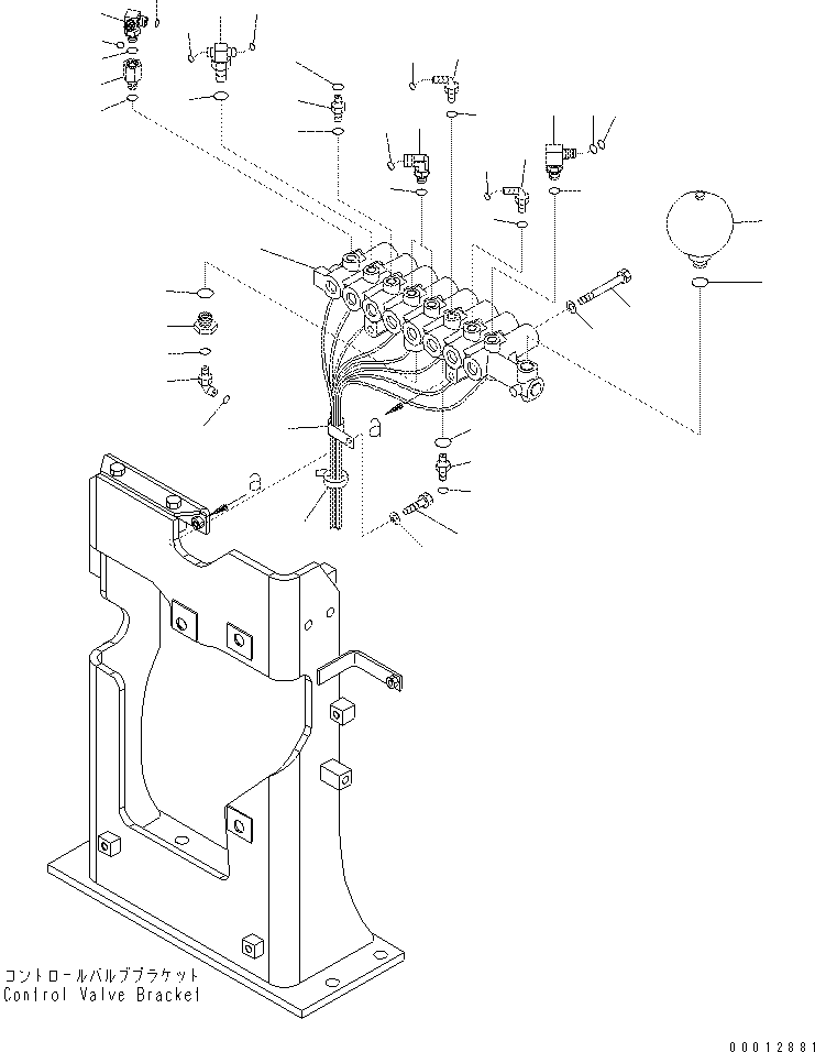 Excavators Komatsu / PC400-7(-50) S/N Y400001-UP(ZEPB000901) / SOLENOID VALVE PIPING (SOLENOID VALVE) (1 ACTUATOR)(|ZH00087 : |ZH00087)