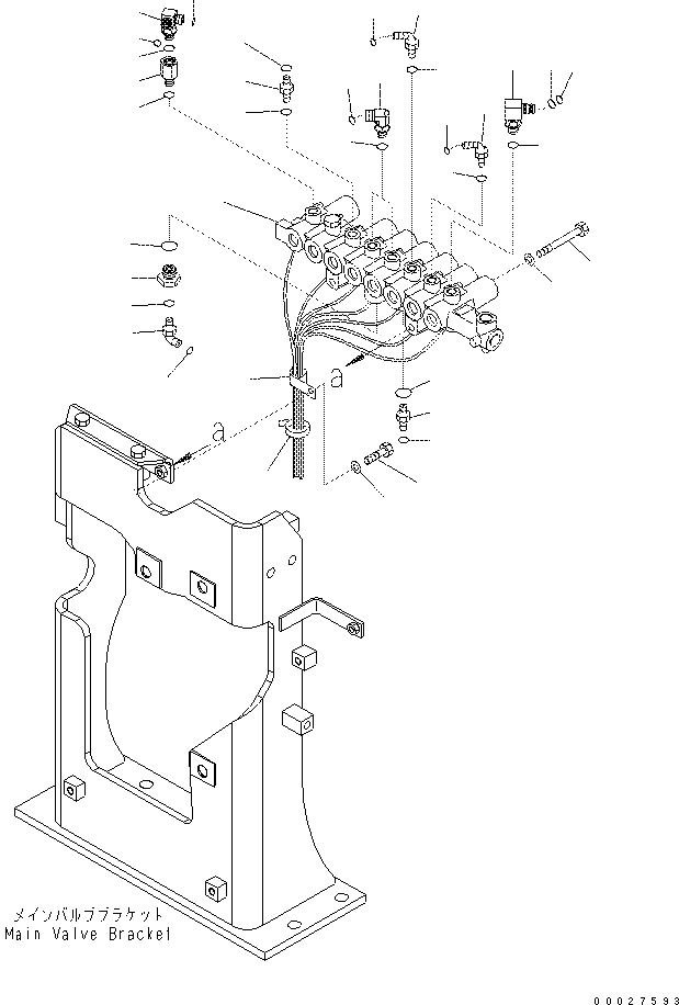 Excavators Komatsu / PC400-7(-50) S/N Y400001-UP(ZEPB000901) / SOLENOID VALVE PIPING (SOLENOID VALVE) (-50 deg celcius SPEC.)(|ZH00088 : |ZH00088)