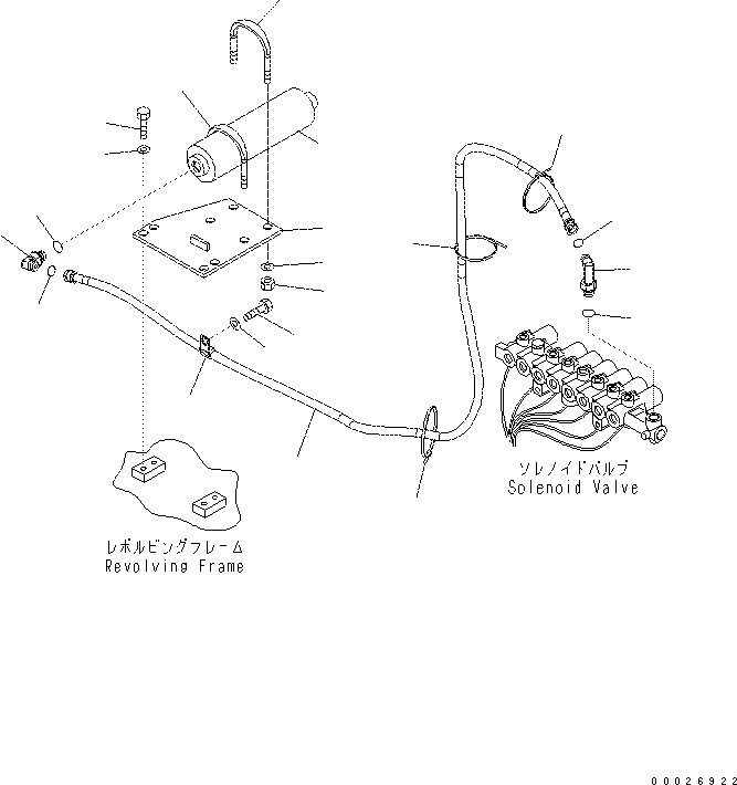 Excavators Komatsu / PC400-7(-50) S/N Y400001-UP(ZEPB000901) / SOLENOID VALVE PIPING (ACCUMULATOR) (-50 deg celcius SPEC.)(|ZH00094 : |ZH00094)