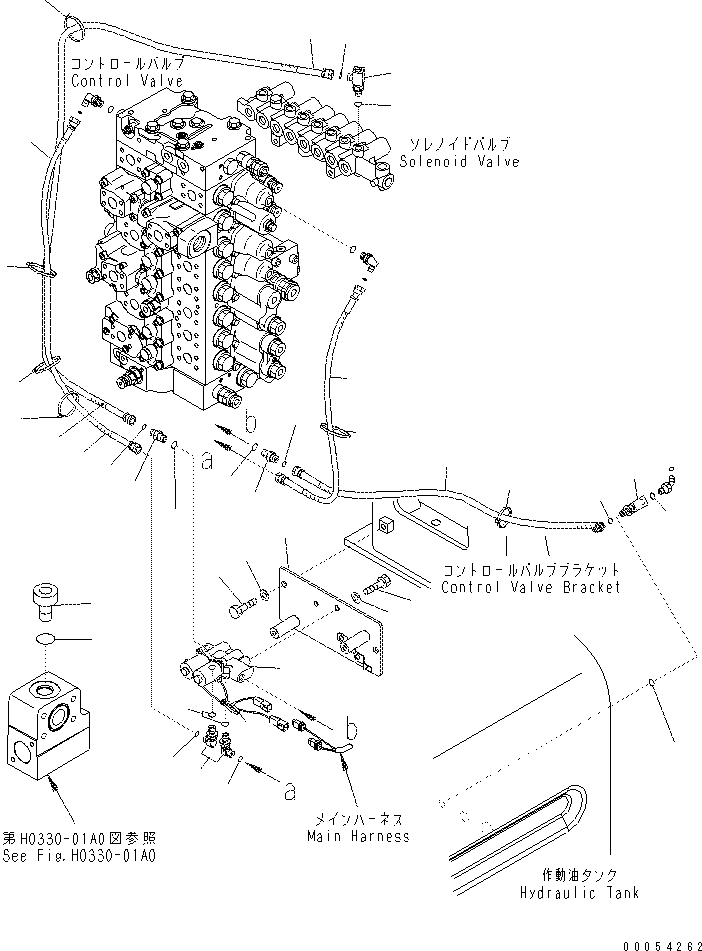 Excavators Komatsu / PC400-7(-50) S/N Y400001-UP(ZEPB000901) / SOLENOID VALVE PIPING (VALVE PIPING) (FOR LOADER)(|ZH00096 : |ZH00096)
