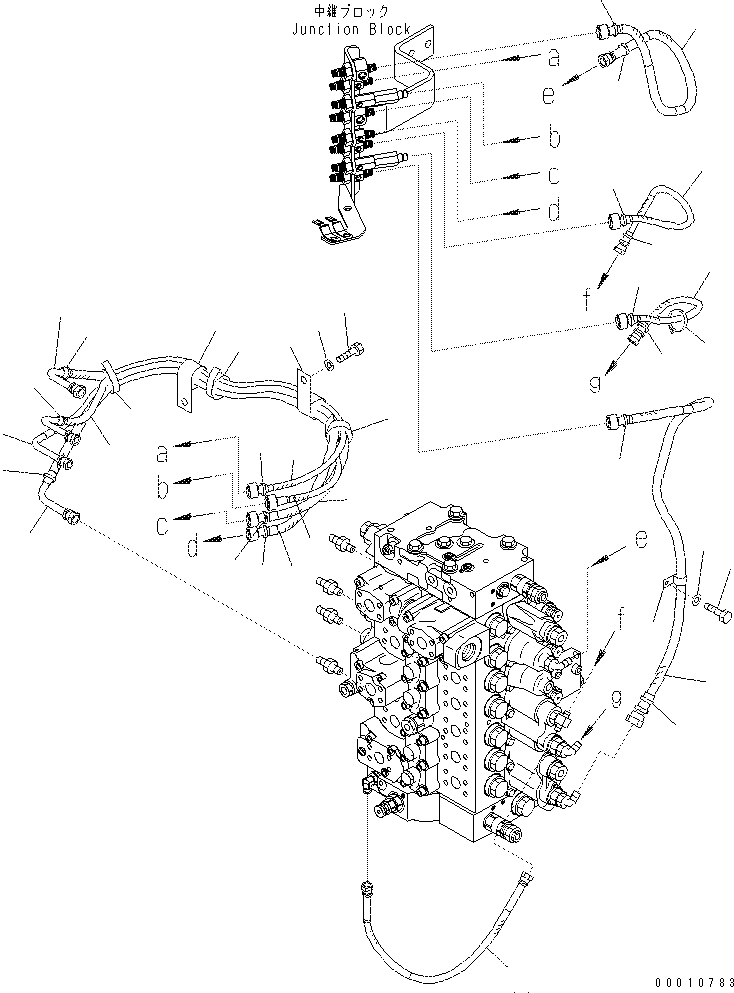 Excavators Komatsu / PC400-7(-50) S/N Y400001-UP(ZEPB000901) / PPC VALVE PIPING (HOSE)(|ZH00102 : |ZH00102)