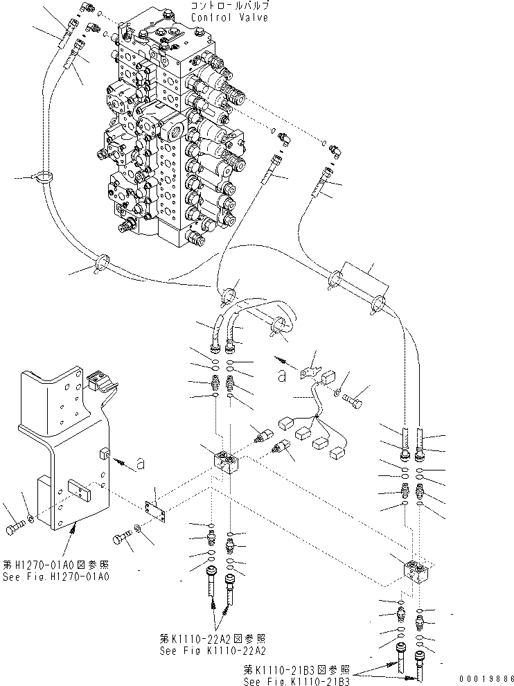 Excavators Komatsu / PC400-7(-50) S/N Y400001-UP(ZEPB000901) / PPC VALVE PIPING (BLOCK) (2 ACTUATOR)(|ZH00106 : |ZH00106)