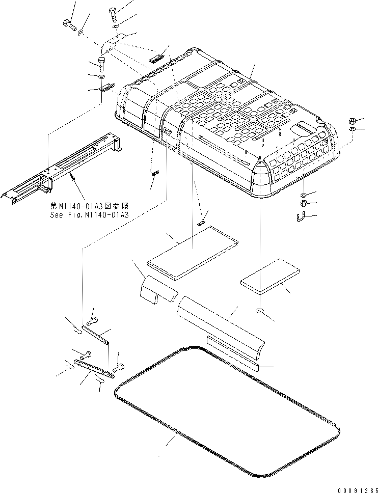 Excavators Komatsu / PC400-7(-50) S/N Y400001-UP(ZEPB000901) / HOOD  (RADIATOR SHUTTER)(|ZM00007 : |ZM00007)