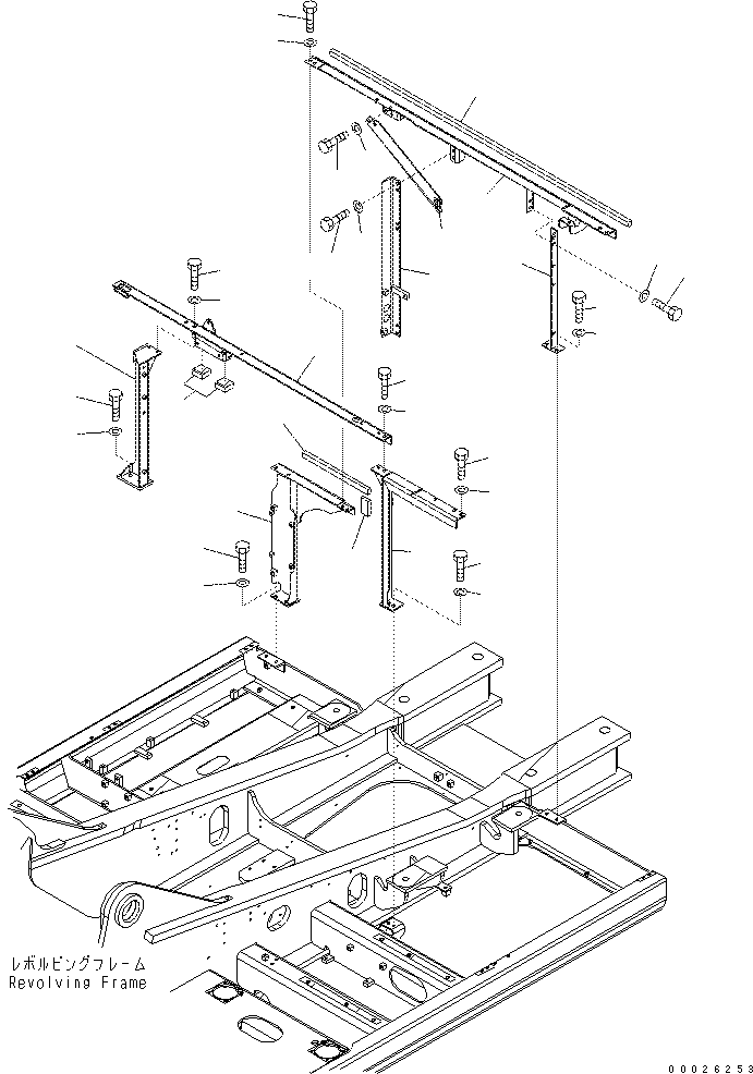 Excavators Komatsu / PC400-7(-50) S/N Y400001-UP(ZEPB000901) / MACHINE CAB FRAME (-50 deg celcius SPEC.)(|ZM00010 : |ZM00010)