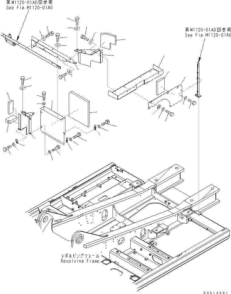 Excavators Komatsu / PC400-7(-50) S/N Y400001-UP(ZEPB000901) / MACHINE CAB PARTITION (1/2)(|ZM00019 : |ZM00019)