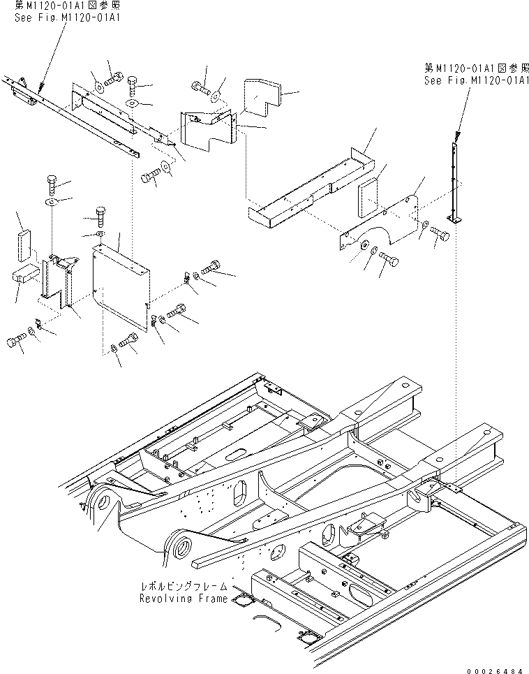Excavators Komatsu / PC400-7(-50) S/N Y400001-UP(ZEPB000901) / MACHINE CAB PARTITION (1/2) (-50 deg celcius SPEC.)(|ZM00020 : |ZM00020)