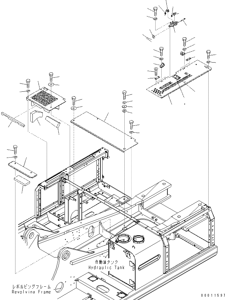 Excavators Komatsu / PC400-7(-50) S/N Y400001-UP(ZEPB000901) / MACHINE CAB COVER(|ZM00023 : |ZM00023)