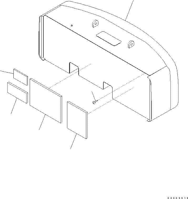 Excavators Komatsu / PC400-7(-50) S/N Y400001-UP(ZEPB000901) / COUNTERWEIGHT (9220KG)(|ZM00038 : |ZM00038)