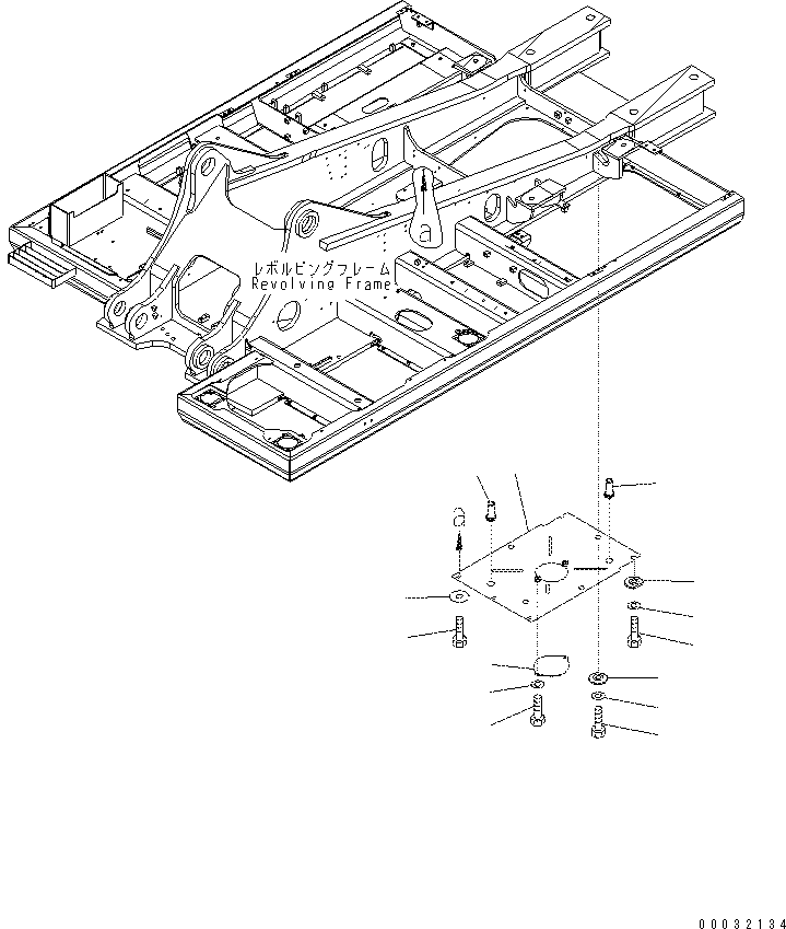 Excavators Komatsu / PC400-7(-50) S/N Y400001-UP(ZEPB000901) / UNDER COVER (REVOLVING FRAME) (CENTER) (FOR SLF 20M)(|ZM00049 : |ZM00049)